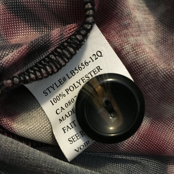 Bellissima Butterfly Banded Mock Collar Button Down Tunic Dress - Picture 11 of 16